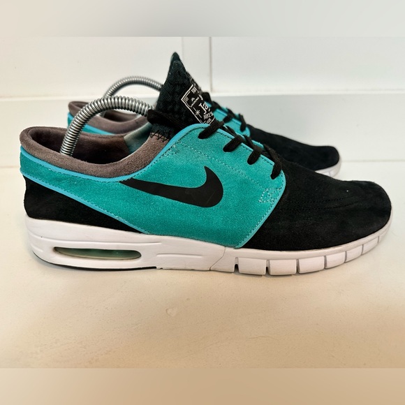 Nike Other - Nike Stefan Janoski Max SB Black Mint Retro “Tiffany” Suede Shoes Men’s Size 10